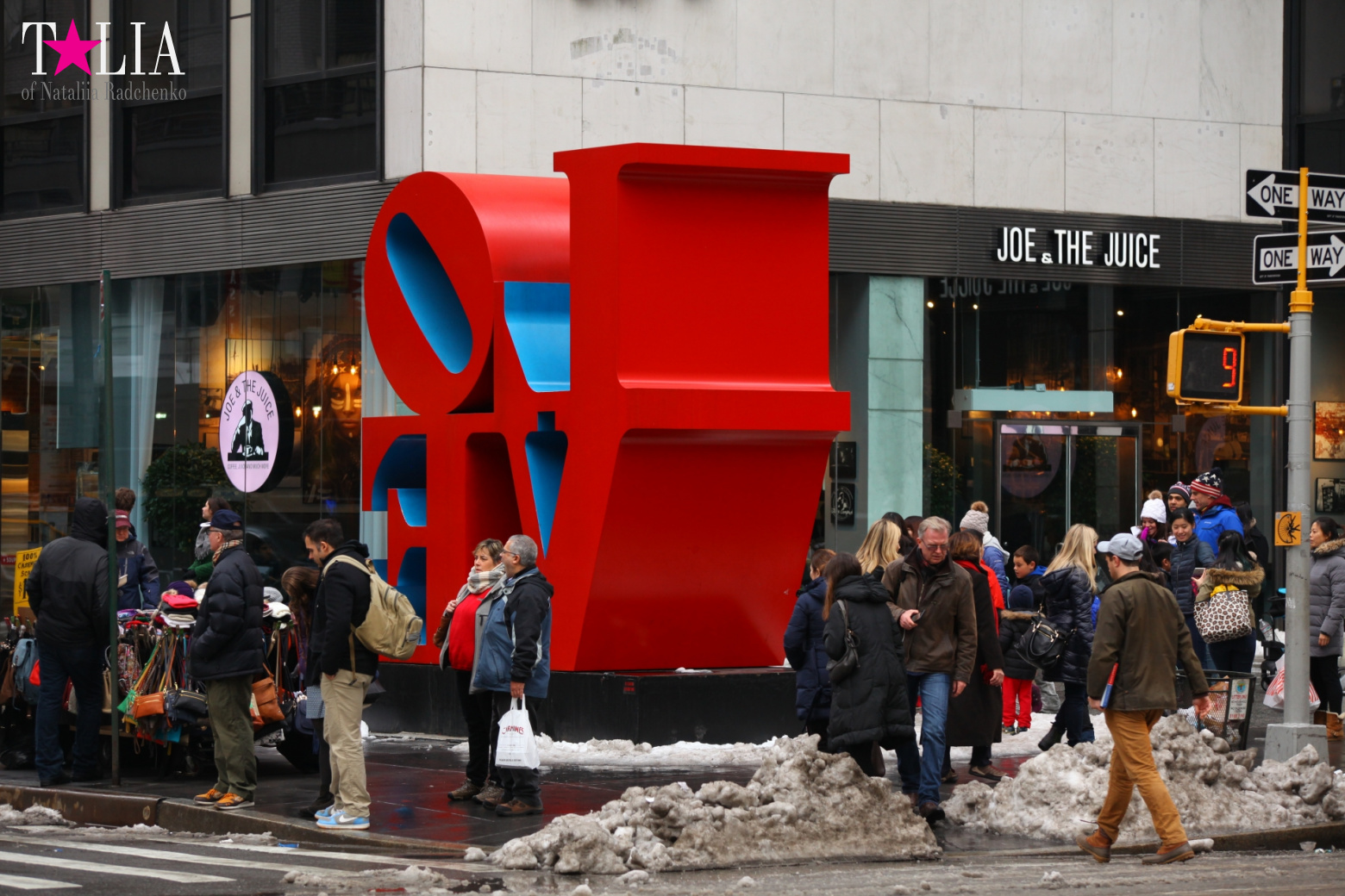LOVE and HOPE sculptures in New York City